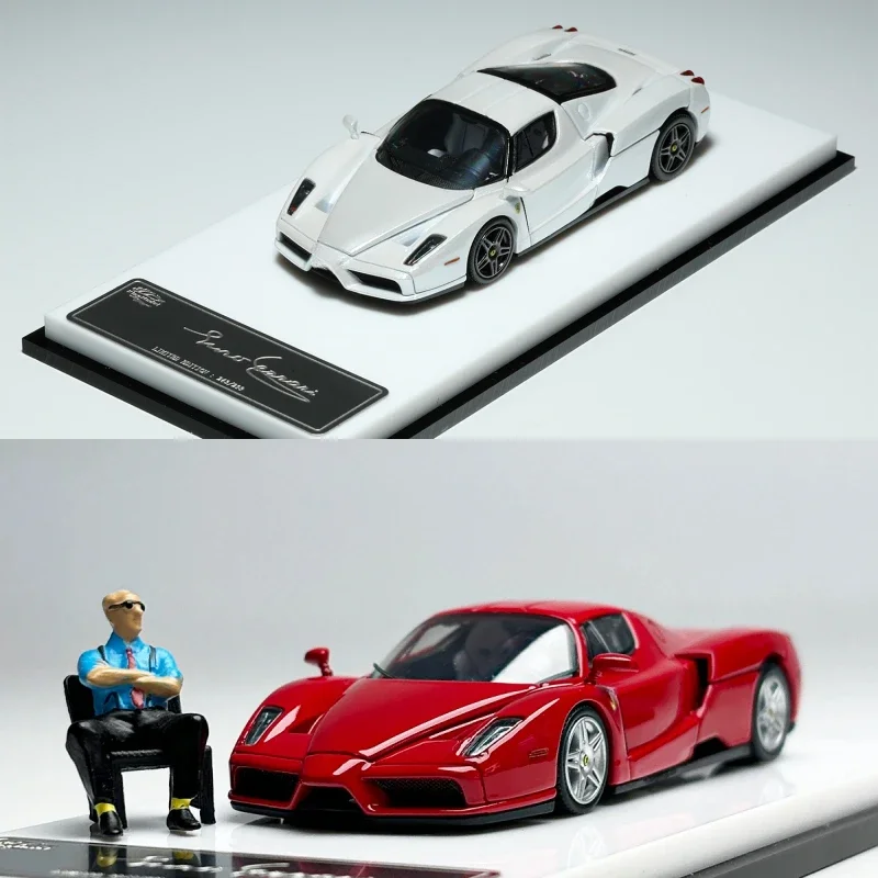 **Pre-order **Kingmodel 1:64 ENZO Standard Red White Diecast Model Car