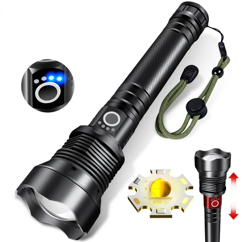 

Special Forces P90 Quad-core Ultra-bright Flashlight Strong Light Rechargeable Outdoor Home LED Long-range Lighting Searchlight