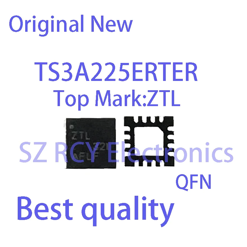 Top Mark ZTL QFN Chipset, TS3A225ERTER, TS3A225, Novo, 5-10 pcs