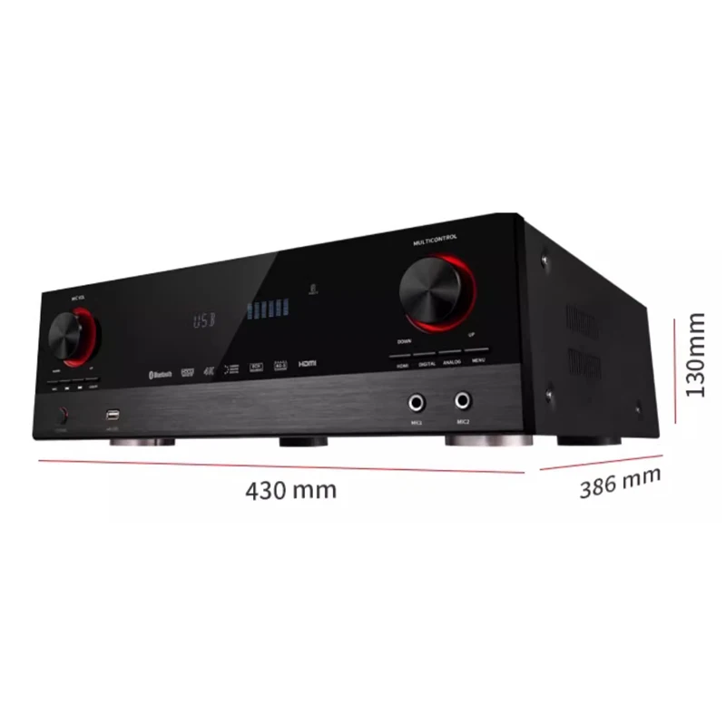 

SUNBUCK 1805 DTS High-Power 5.1 Dolby Bluetooth Amplifier living Room Home Theater High-Definition Amplifier Audio