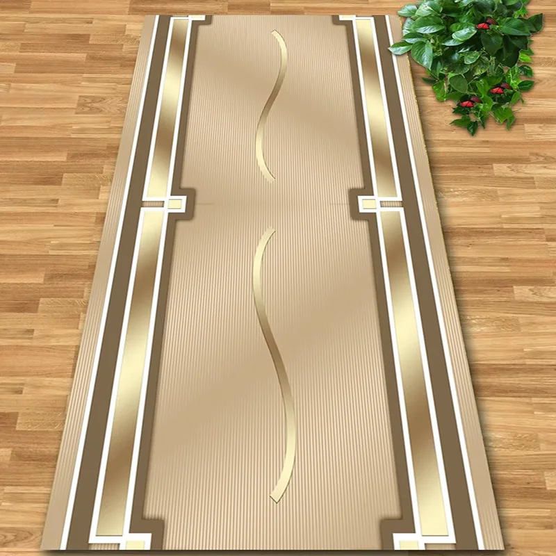 

Modern Design Aisle Carpet Long Runner Hotel Entrance Hallway Corridor Stair Non Slip Mat Bedroom Bedside Rugs for Living Room