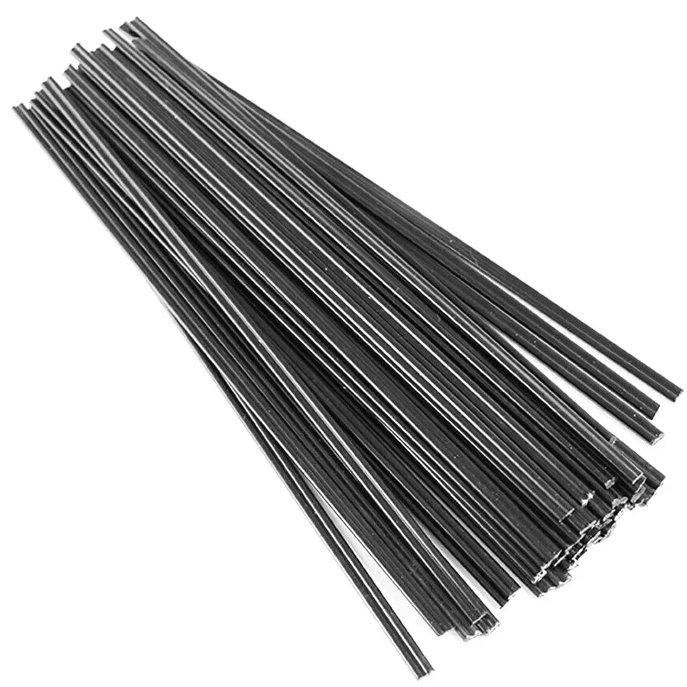 Hastes de soldagem de plástico preto para pistola de soldador de ar quente, Auto Car Bumper Repair, PP Sticks, Floor Soldering Tool, 200mm, 40Pcs