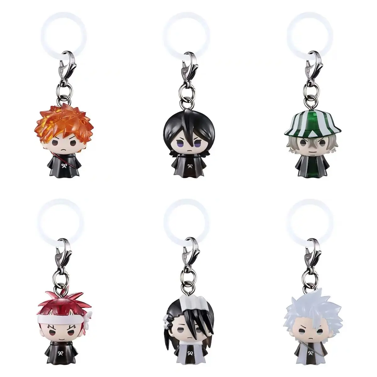 

BLEACH Gashapon Keychain Collection – Ichigo & Hitsugaya Mini Figure Pendant – Anime Umbrella Charm Accessory for Fans