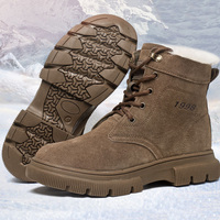Man Work Safety Boots Anti-collision Anti-puncture Waterproof Anti-skid Wear-resistant Shoes Warm Wool Winter Snow Working Boot