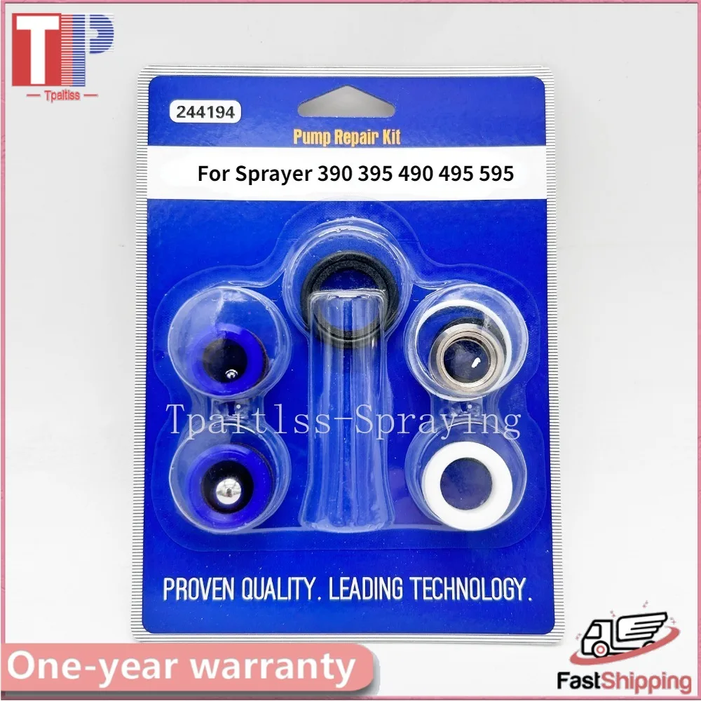 

18B260 Airless Sprayping Seal Ring Maintenance Kit 244194 Seal Gasket for Sprayer Filter Pump Plunger Rod 390 395 490 495 595