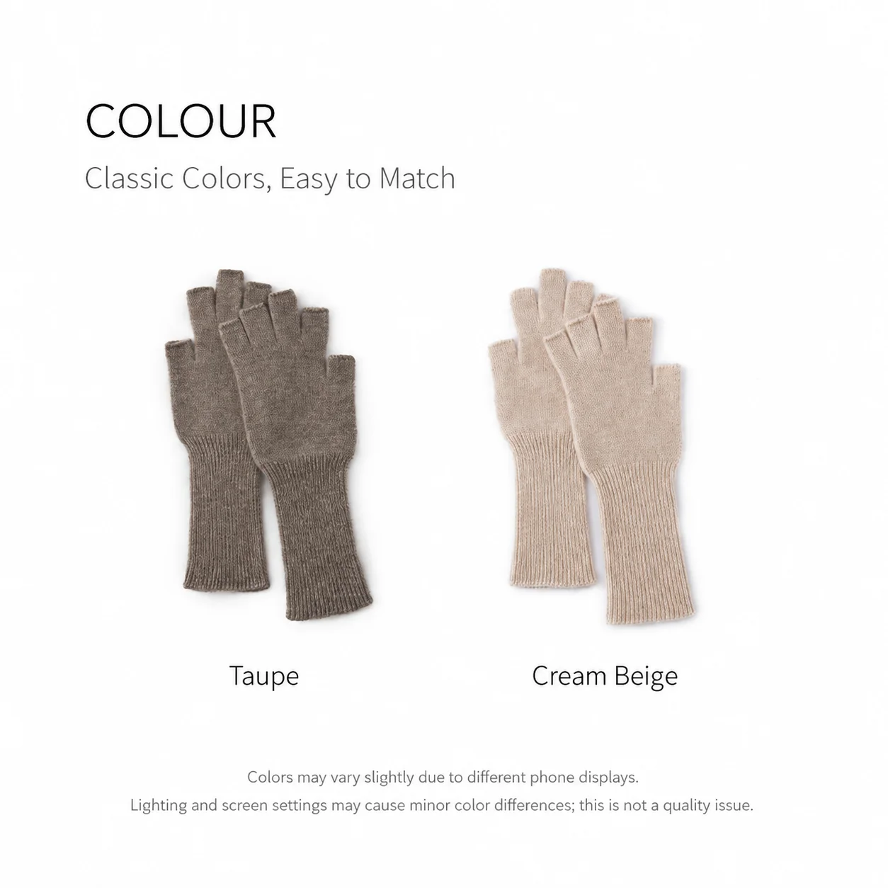 Fingerless Gloves Skin Friendly Unisex Winter Gloves Half Finger Knit Gloves Pure Cashmere For Office Work Men Winter Commuting