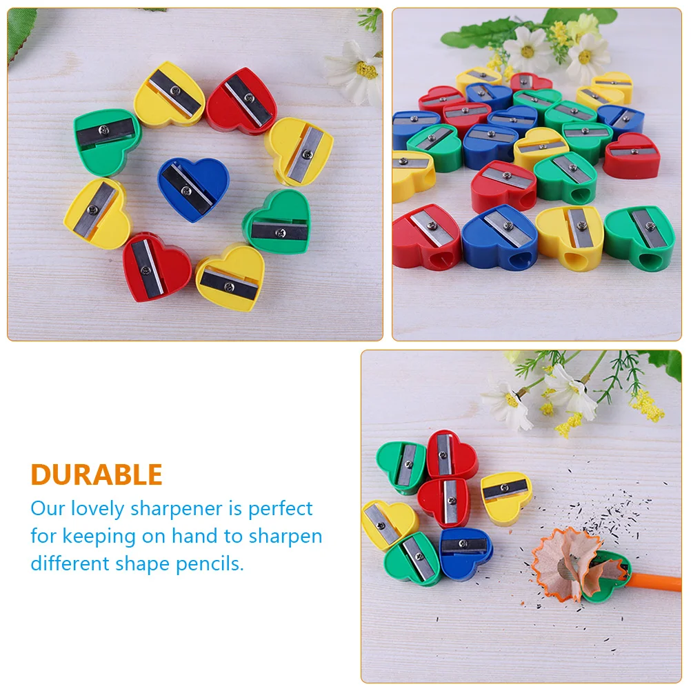 40 Pcs Pencil Sharpener Sharpeners for School Crayon Manual Gifts Mini Kids Stationery Sharping Tools Hand Held Metal