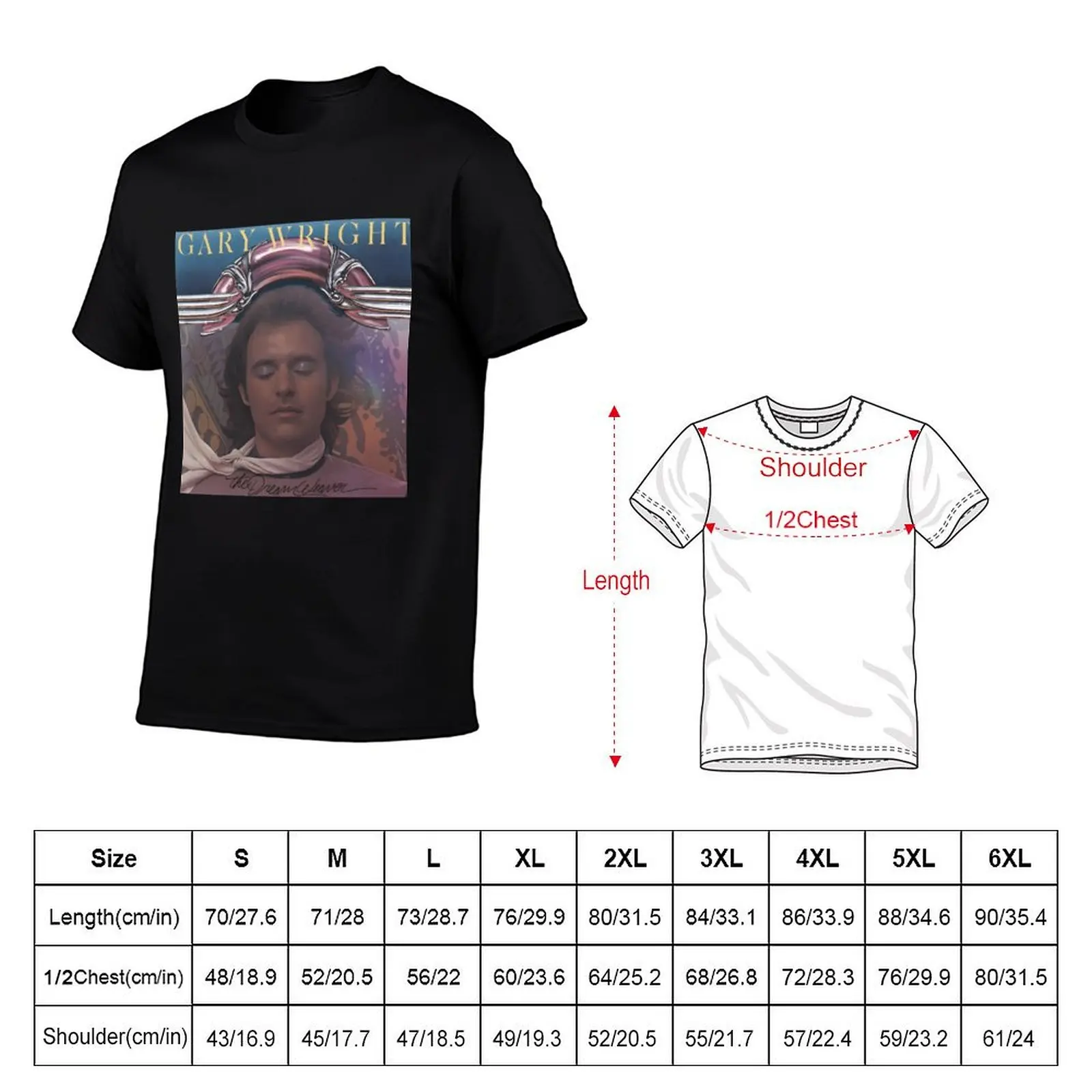 RIP Gary Wright-Thanks For The Memories T-Shirt Retro Style Print Casual Top
