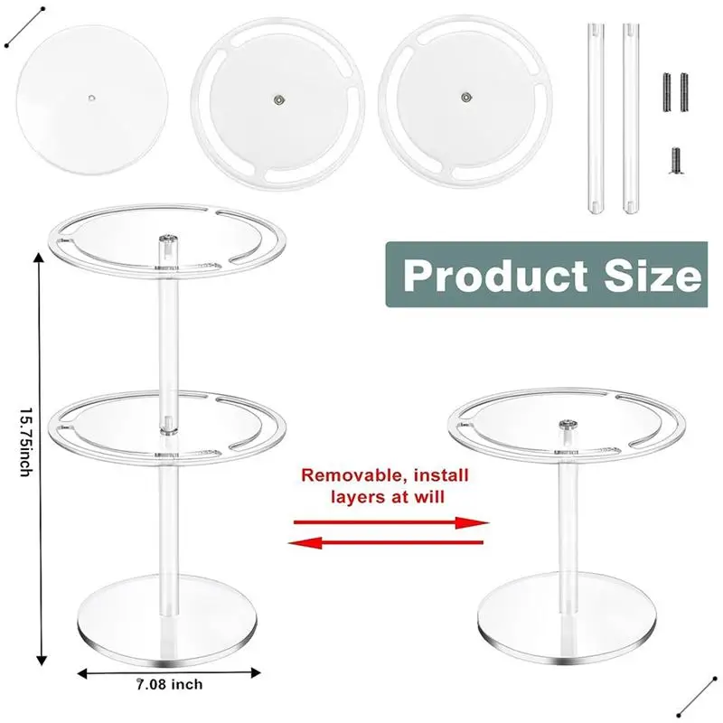 360° Rotatable Acrylic Eyeglasses Display Stand Eyewear Storage Rack For Tabletop Sunglasses Holder Stand