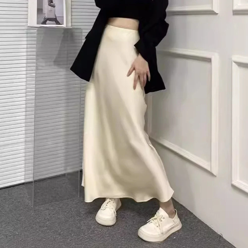 Comfortable Medium Length Skirts Versatile Skirts Casual Skirt Almond Hip-wrapped Skirt Brand New Commuting Style