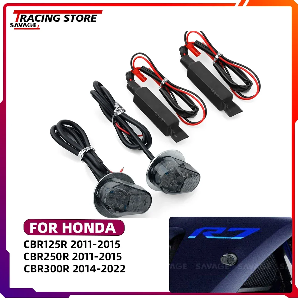 

New CBR125R CBR250R CBR300R LED Turn Signal Light Indicator Lamp with Resistors For Honda CBR 125R CBR 250R CBR 300R motorcycle