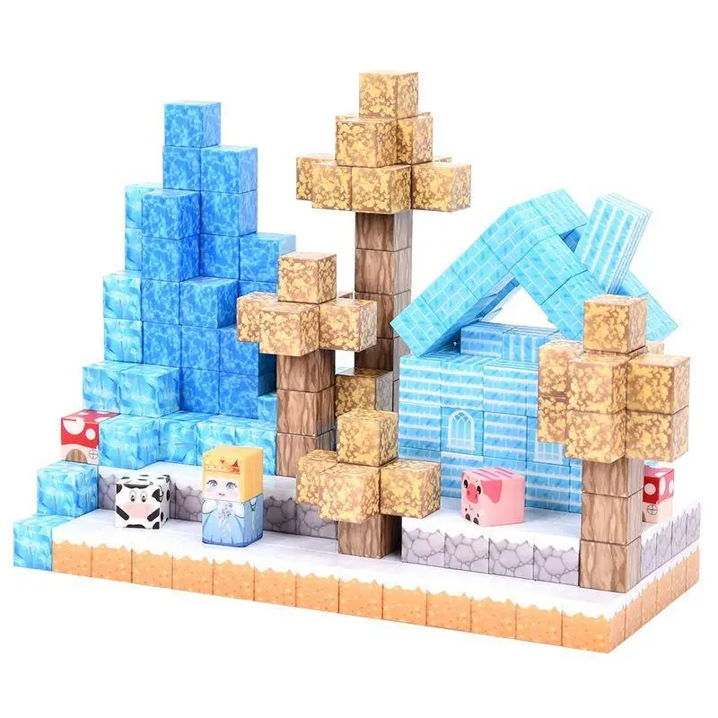 カスタム100個入り2025磁気ビルディングブロック。 鮮やかな色、自由な組み立て、STEMと遊びのスキルを高めます。 完璧なホリデーギフト。