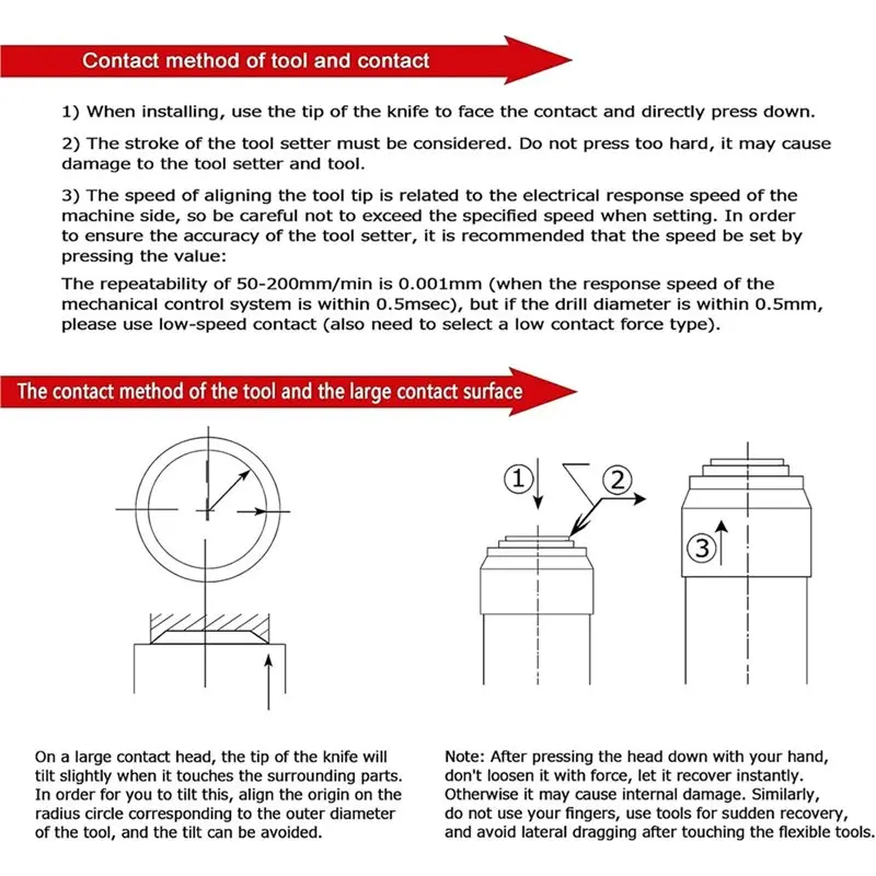 ABYO Setter Z Probe Tool Touch Sensor Setting Gauge, DC 24V Normally Closed For CNC Z Tool For CNC Router Engraver