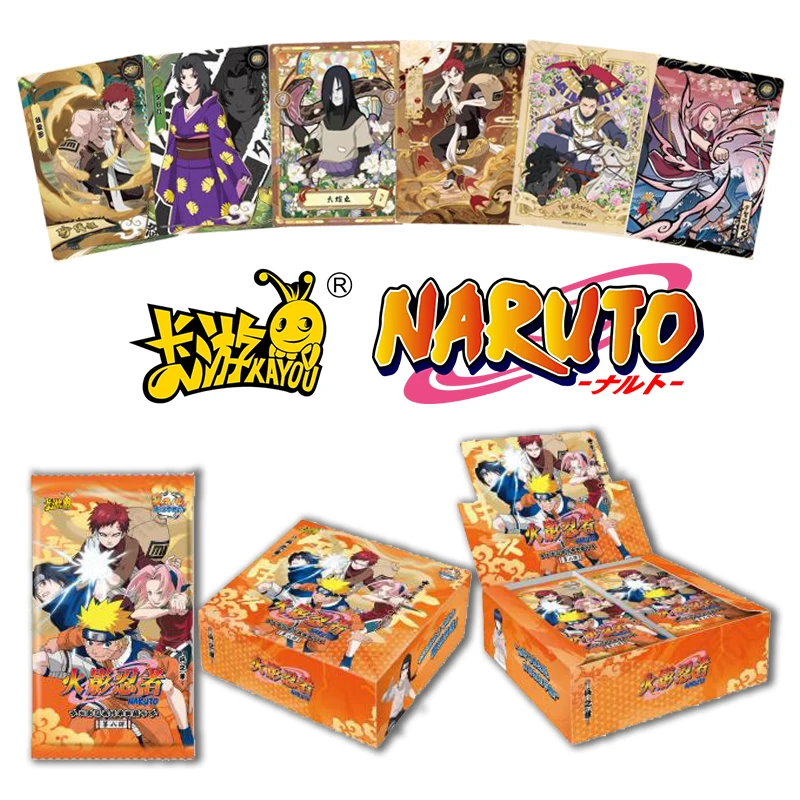 

KAYOU Anime Original Naruto Cards T2w8 Chapter Chapter of Soldiers Added SE Ninja World Collection Cards Toy For Children Gift