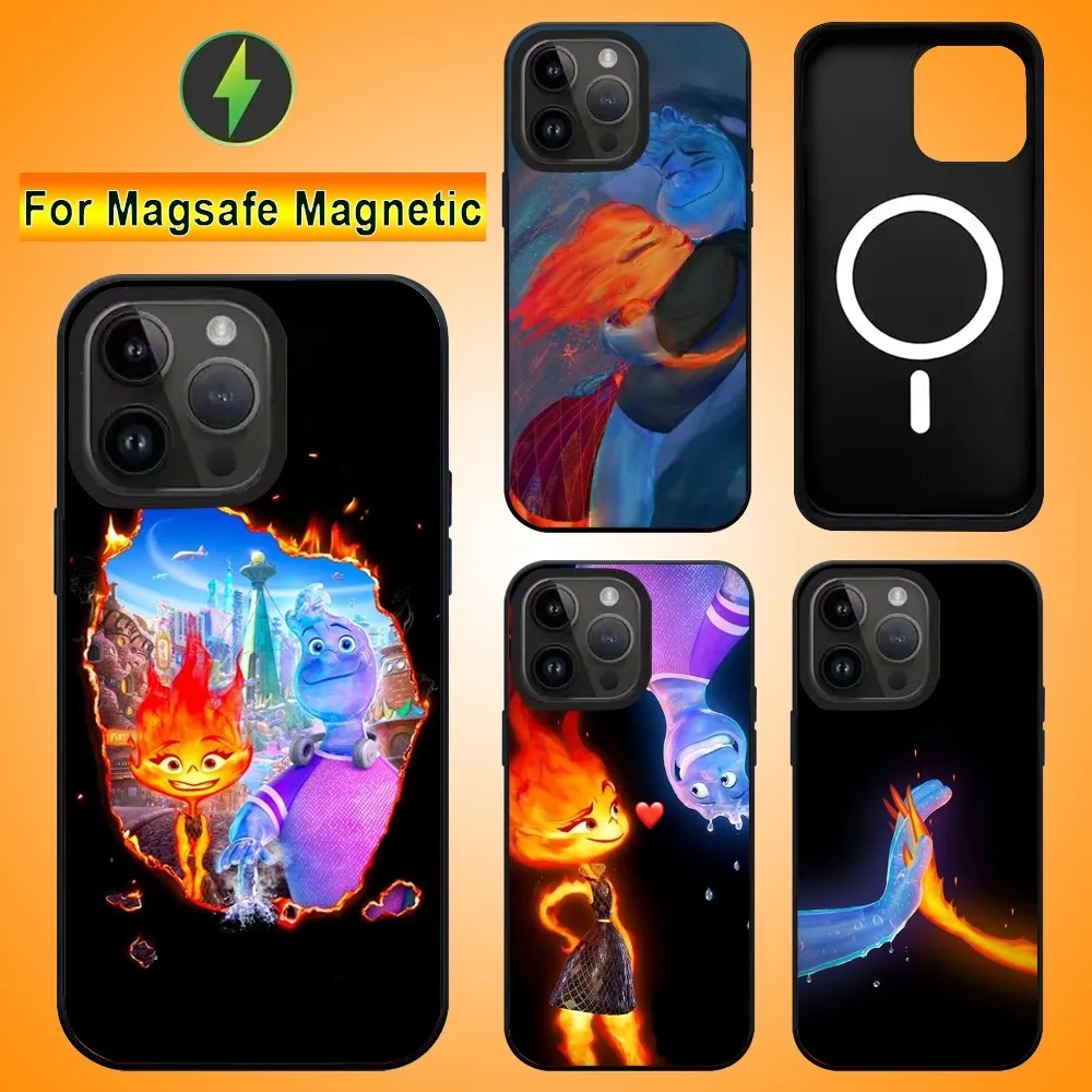 Crazy E-Element City Phone Case For IPhone 15 14 13 Pro Max 11 12 Mini Alex Mirror For Magsafe Wireless Charging Cover