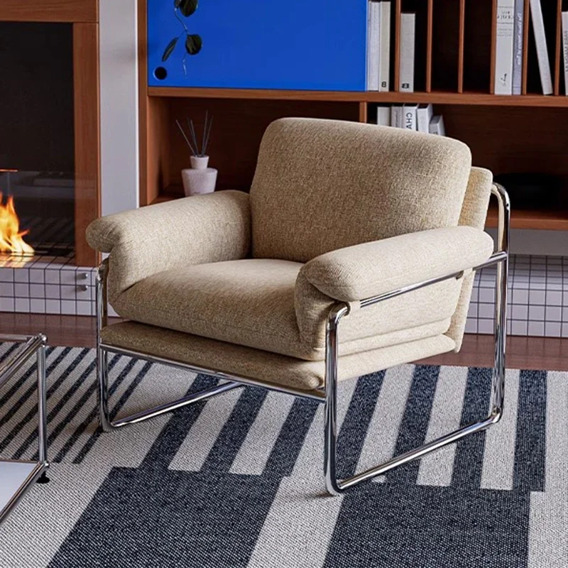 Modern Living Room Chairs Comfortable Backrest Armchairs Relaxing Lounges Chair Vintage Individual Lazy Sofa Elegant Furniture