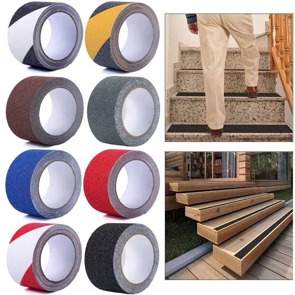 High Traction Anti-slip Tape Waterproof Self-adhesive Anti-frosted Slip Strips Stair non-slip Stickers Bathroom Tape