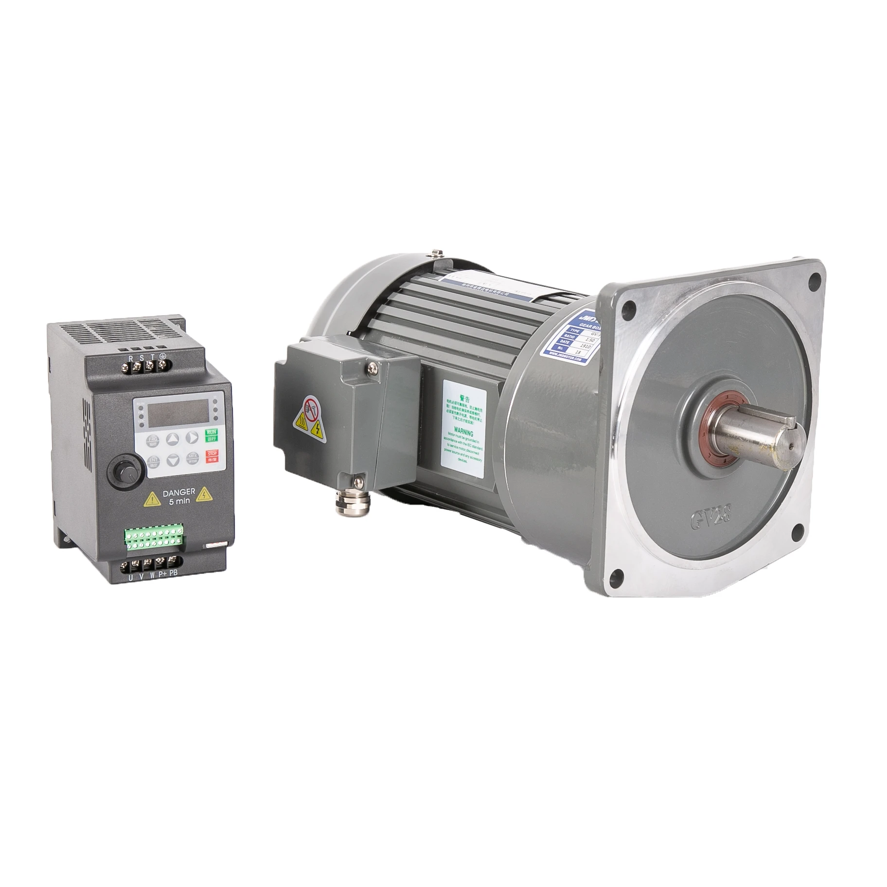 JWD GV 750W Medium Ac Gear Box Motor With Brake Reducer Gearbox Motor Use For Industrial Transmission Line