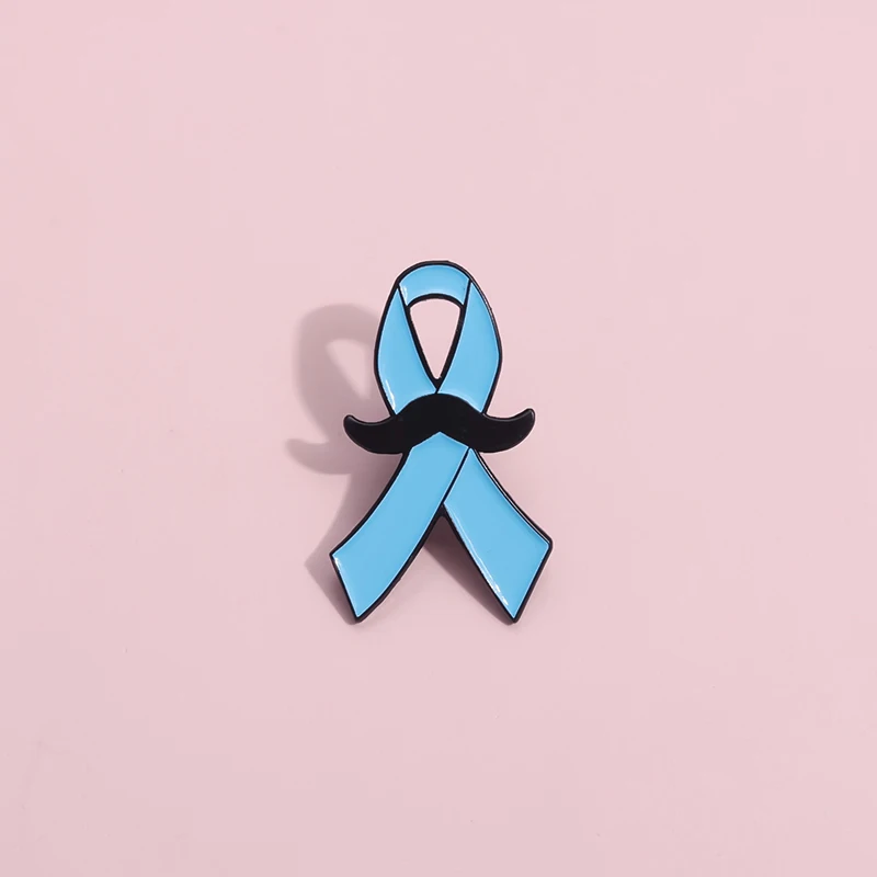 Blue Ribbon Care spilla smaltata per la salute degli uomini spilla personalizzata per il cancro alla prostata distintivi gioielli per l\'allattamento