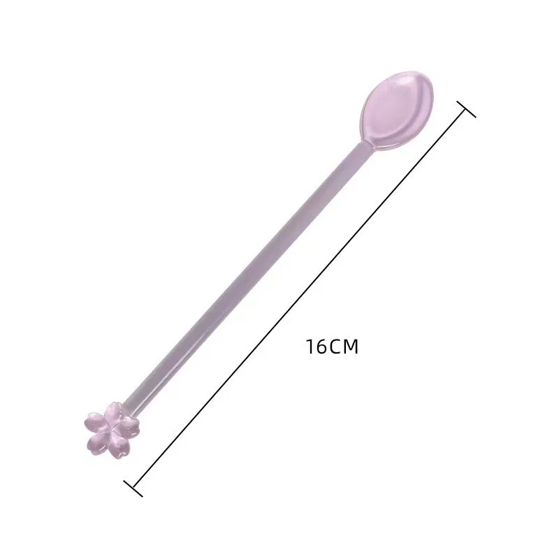 INS Style Stained Glass Tea Spoons Colorful Long Handle Coffee Scoops Glass Stirring Spoons Home Kitchen Coffeeware Tableware