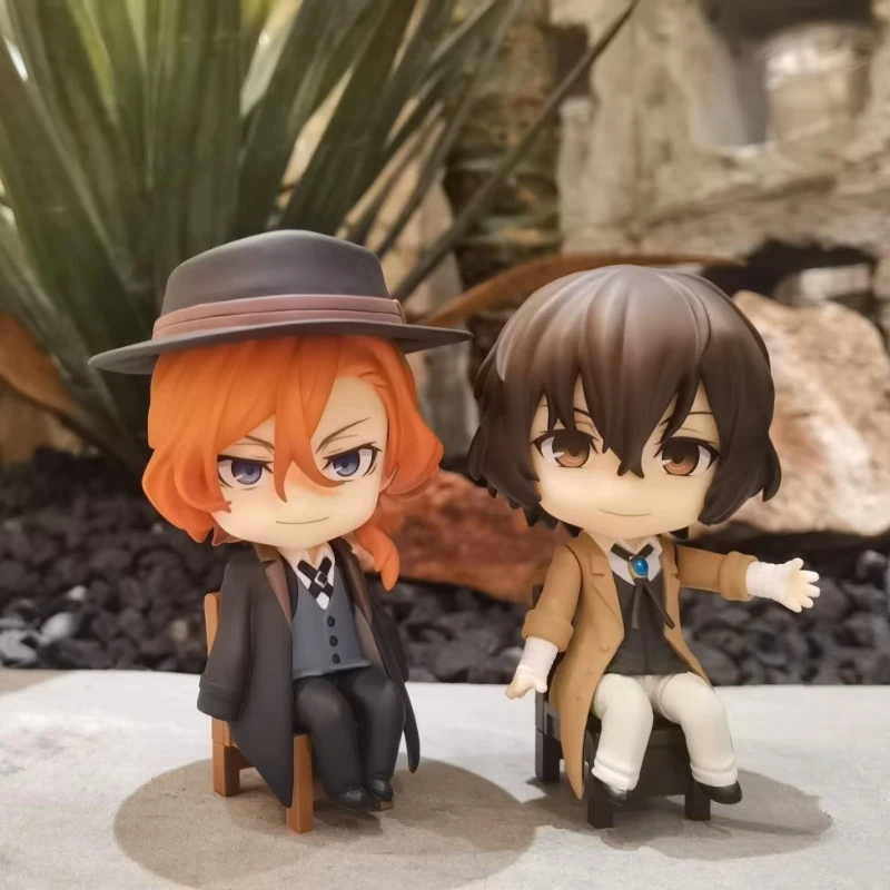 

Anime Bungo Stray Dogs Nakahara Chuya Figure Dazai Osamu Action Figures Noodles Press Model PVC Collectible Toys Birthday Gifts