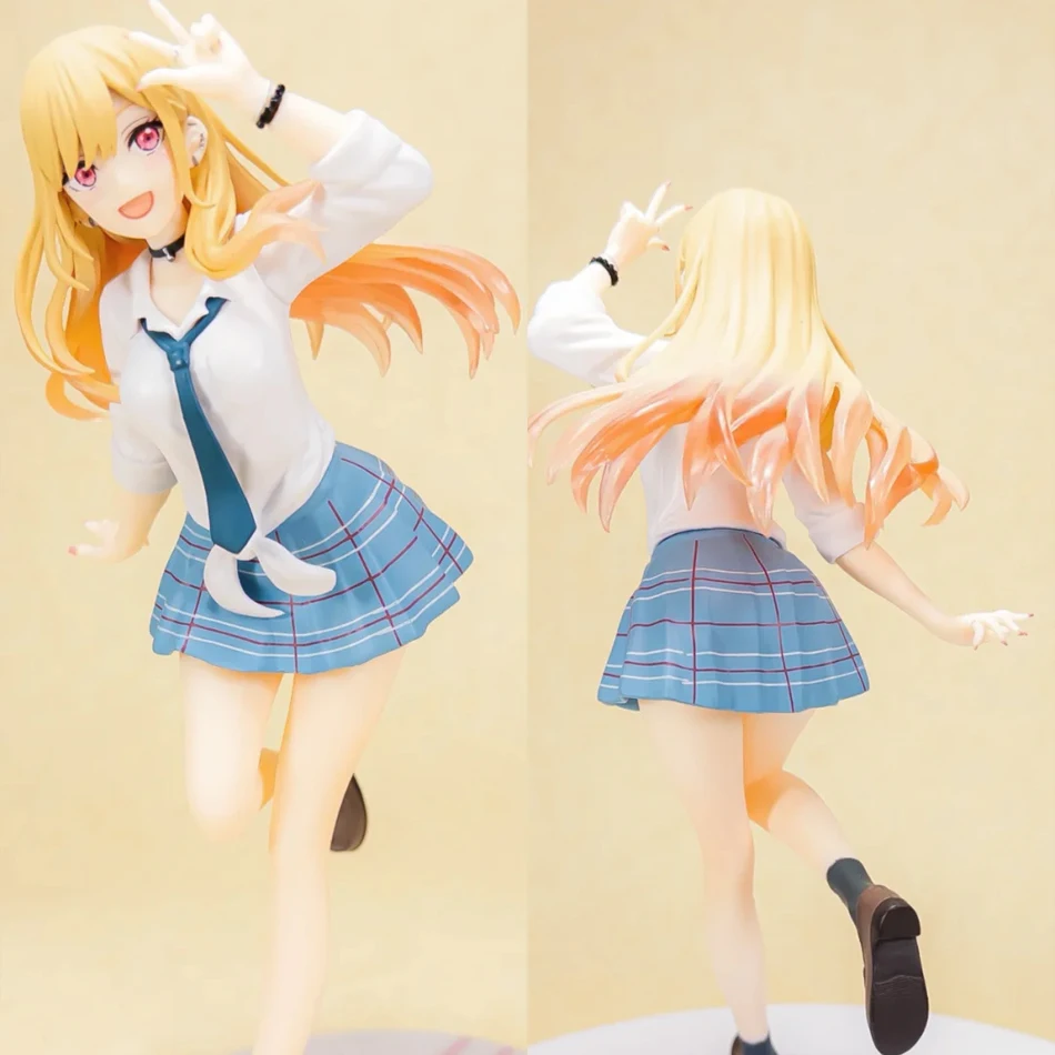 18 سنتيمتر بلدي اللباس حبيبي أنيمي الشكل الأسود خادمة الزي كيتاجاوا مارين عمل الشكل Shizuku كورو تمثال جمع لعبة مجسمة #1