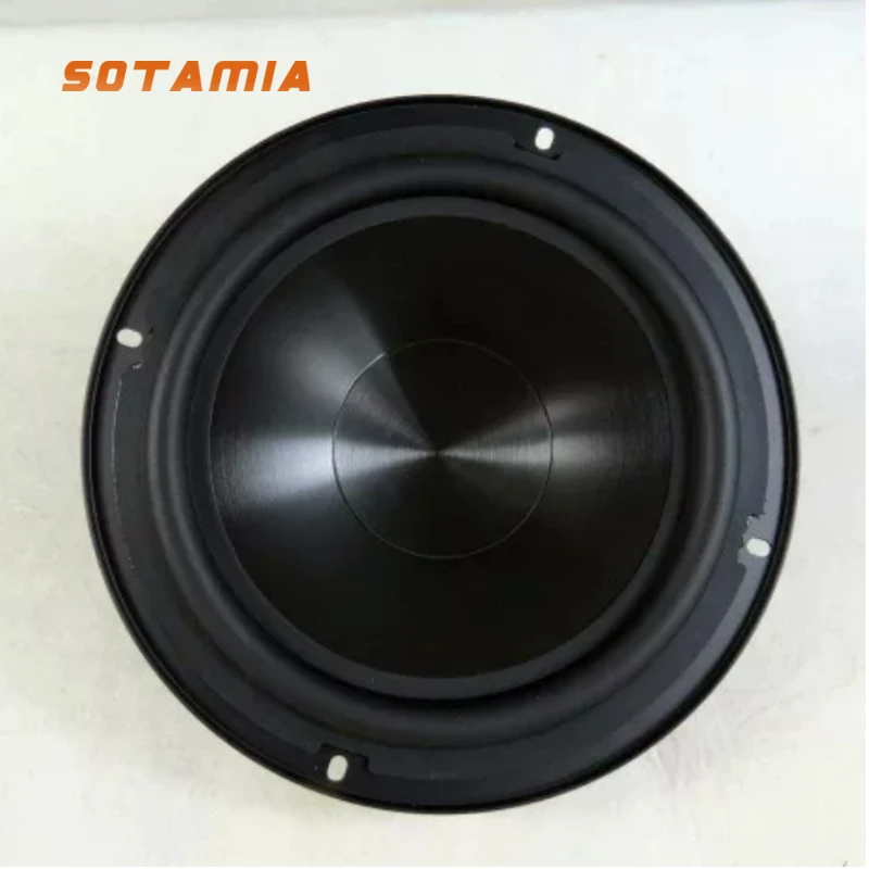 

SOTAMIA 1pcs 6.5 Inch Subwoofer 8 Ohm 60W Rubber Edge PP Basin 25 Core HIFI Bookshelf Speaker Voice Broadcast Speaker