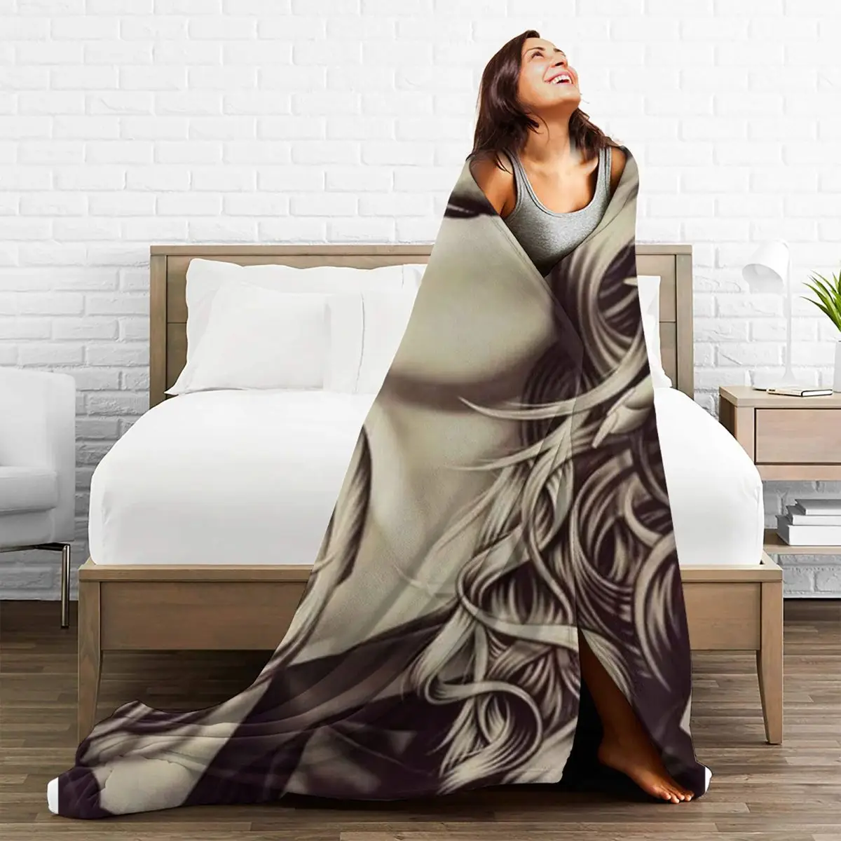 Jenni Rivera Latin Singer Blankets Fleece All Season Portable Super Warm Throw Blanket for Bed Travel Quilt