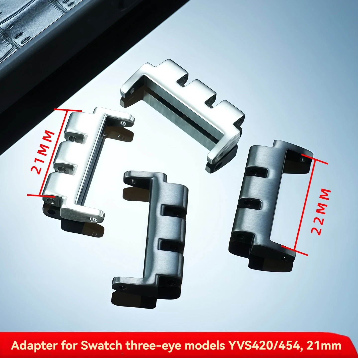 Suitable for SWATCH YVS420/YVS454/YVS451 stainless steel head grain interface adapter replacement accessories