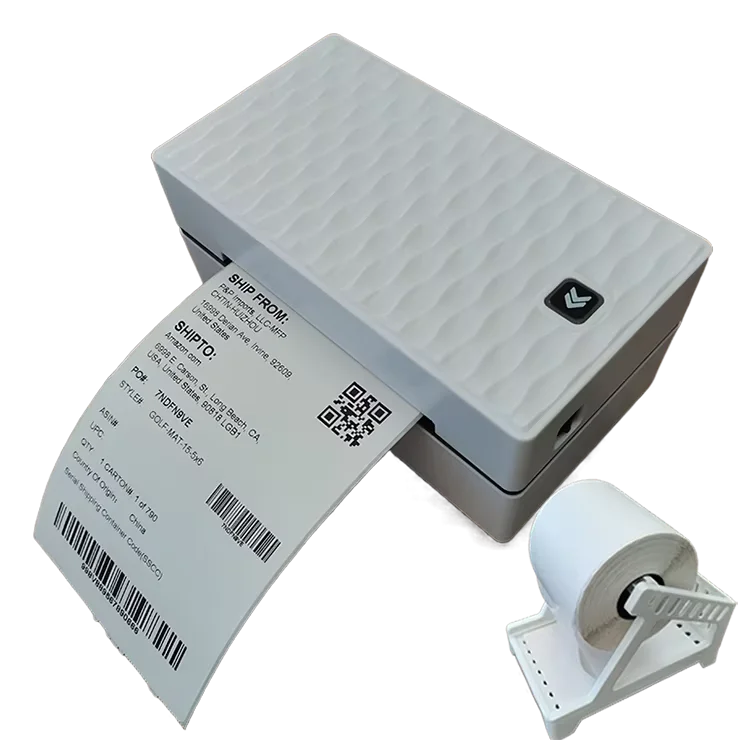 110mm 4x6 Thermal Shipping Label Printer with Wireless Bluetooth Sticker Printing Machine for Packages/Waybill