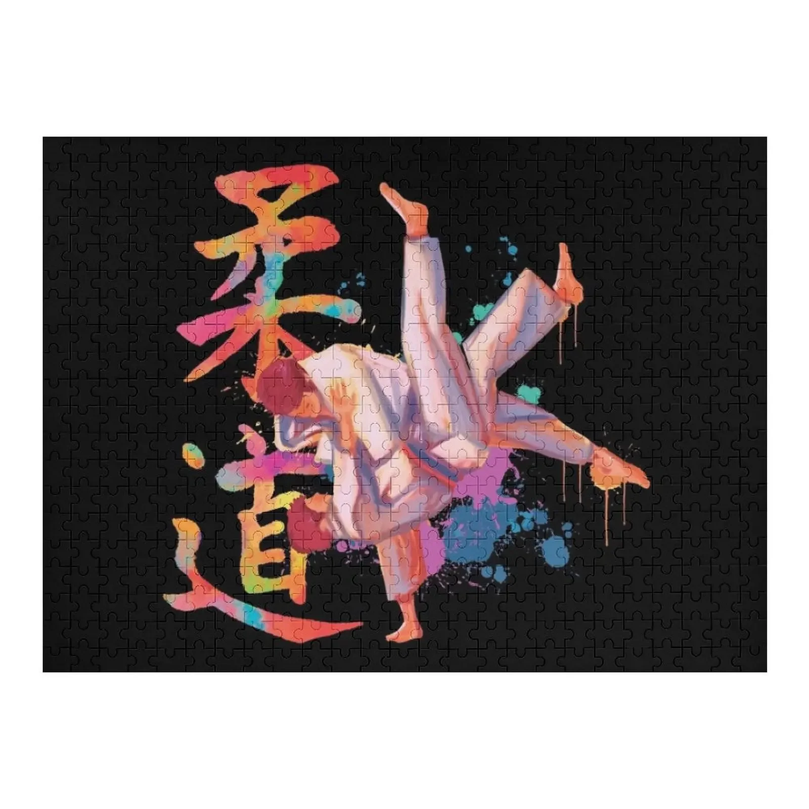 

Colorful Judo Illustration Jigsaw Puzzle Customized Gifts For Kids Jigsaw Custom Toys For Children Custom With Photo Puzzle