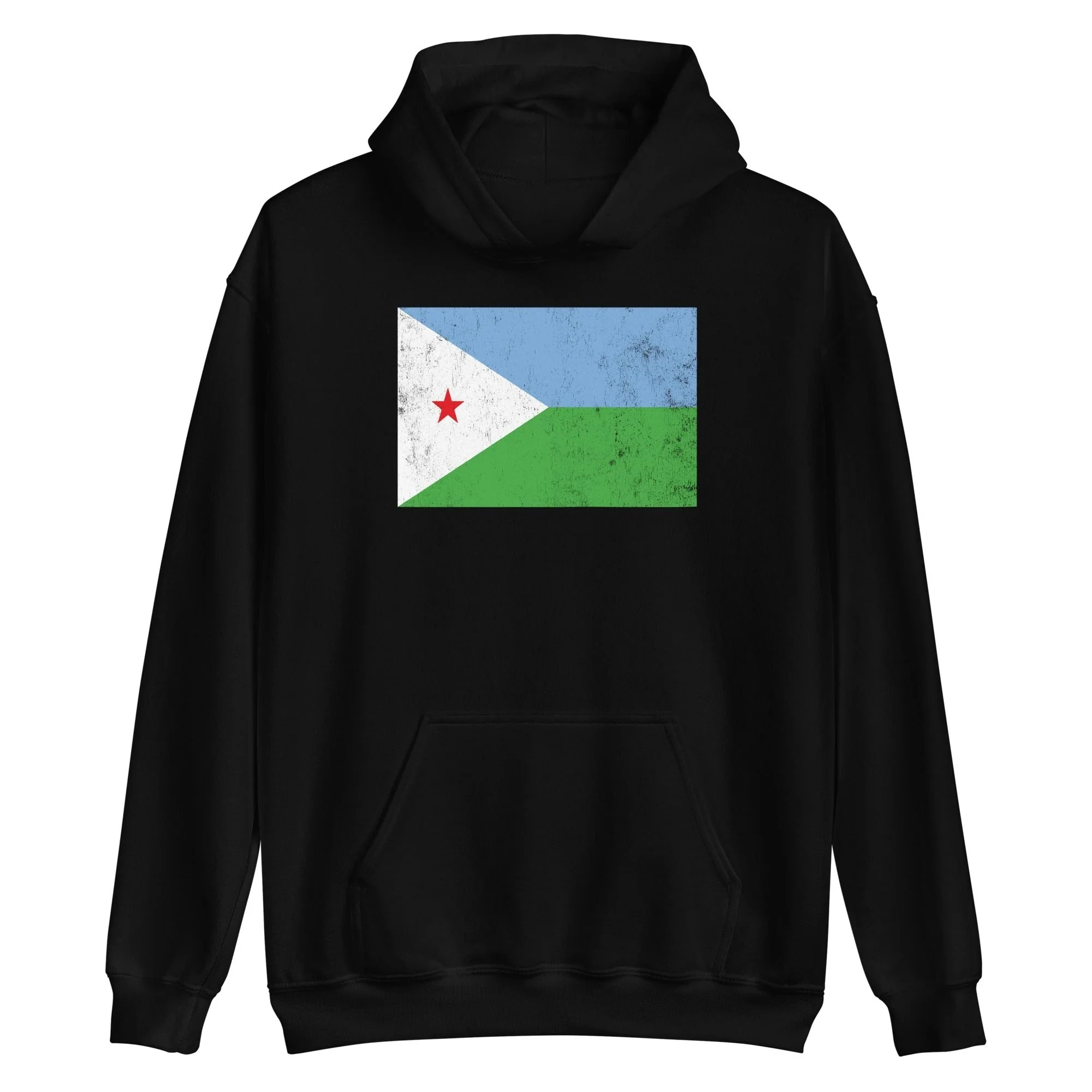 

Djibouti Flag Hoodie Men's and Women's Long Sleeve Sweatshirt Pullover Retro Hip Hop Streetwear Sportswear Y2k Tops Men Clothing