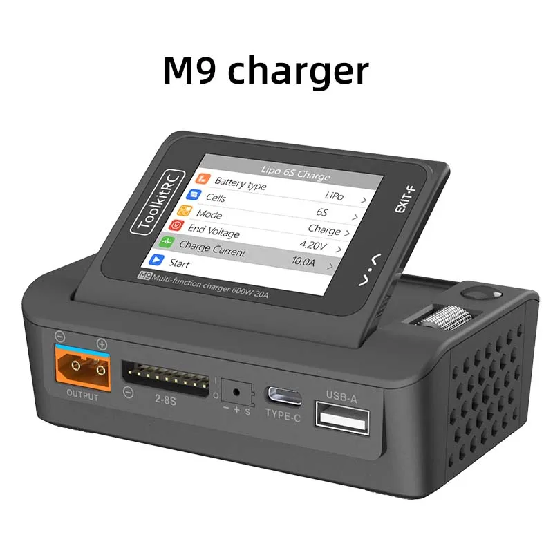 Toolkitrc M9 1-8S Intelligent voice Broadcast Lithium Battery Balance Charger, Yuwu Spirit Charger