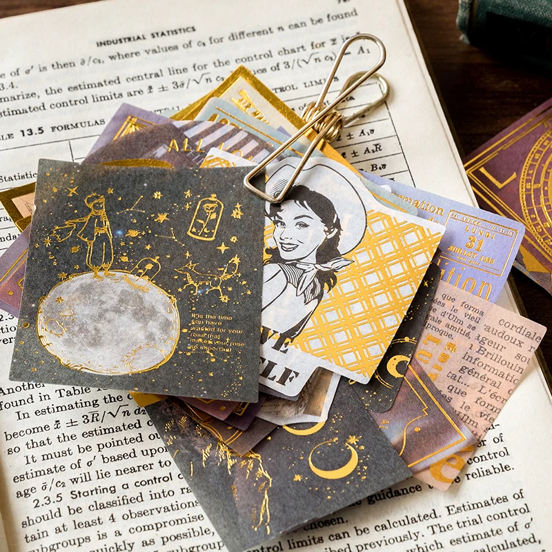 60 ورقة في كل عبوة من ملصقات عصر النهضة اليدوية ذاتية الصنع مجلة لصق إنشاء حدود وتزيين سجل القصاصات بخطة #5