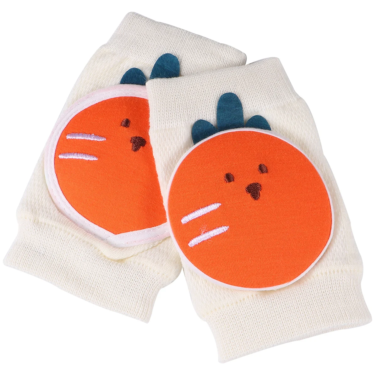 แผ่นรองเข่าเด็ก ระบายอากาศได้ดี สวมใส่สบาย ป้องกันการกระแทก สำหรับเด็กวัยหัดคลาน รูปทรงแครอท แผ่นรองเข่าเด็ก ป้องกันการกระแทก