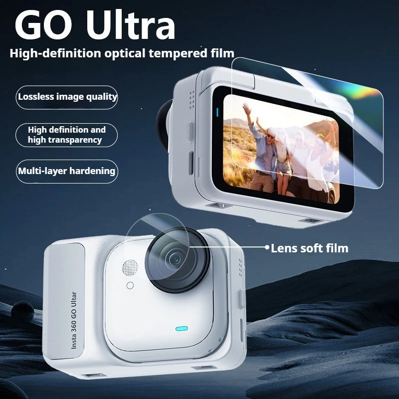 

For Insta360 GO UItra Tempered Glass Film Screen Protector Display Screen Flexible Film Anti-Scratch Camera accessories