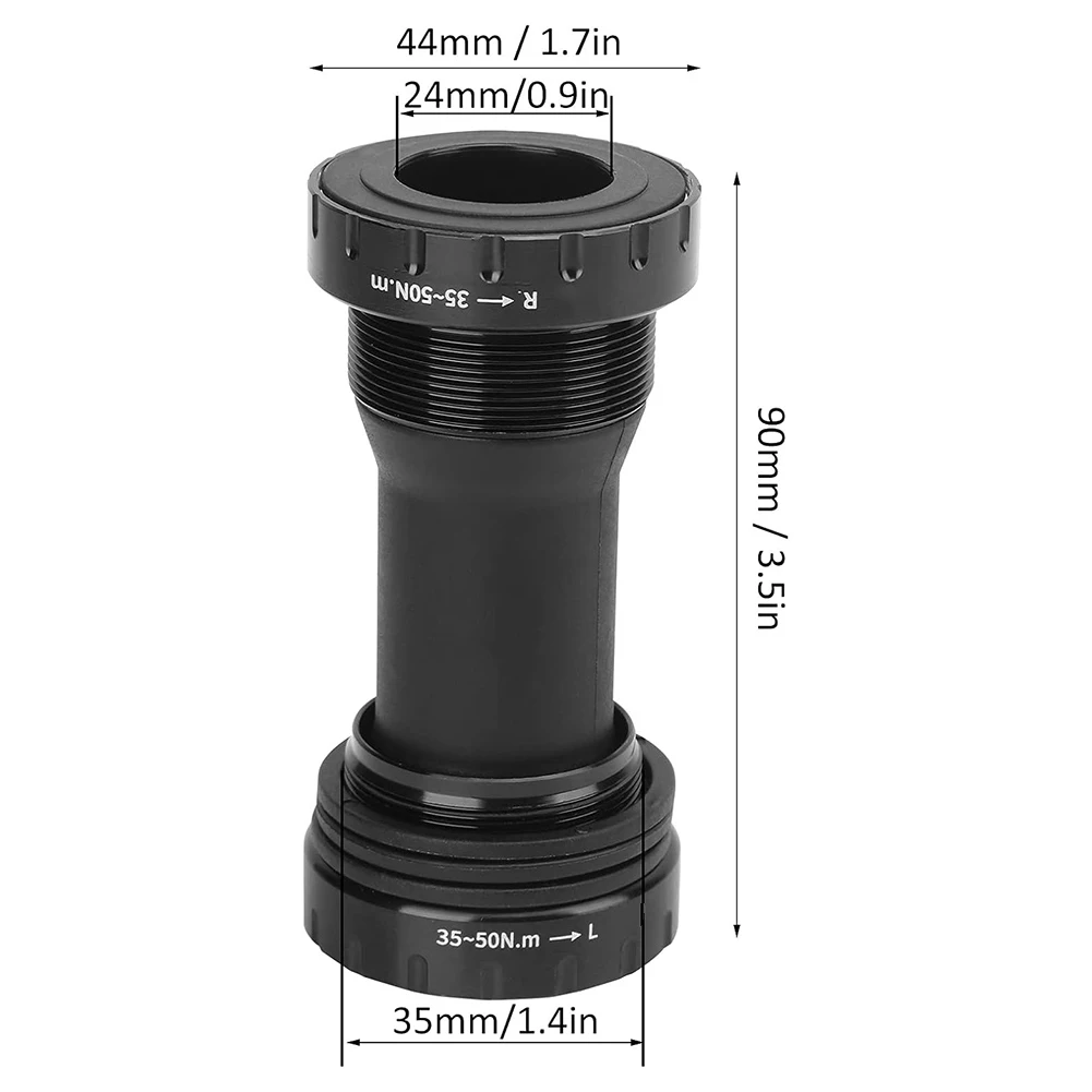 للمحور المجوف الملولب للدراجات BB52-2441، مناسب لقوس سفلي 68-73 مم مقاس 1.73 × 3.5 بوصة تقريبًا