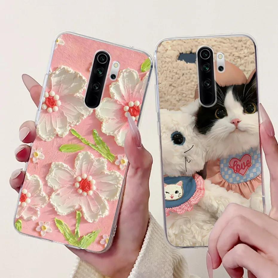 2024 Cute Cartoon Case For Xiaomi Redmi Note 8 Pro Note8 8T Soft Silicone TPU Back Cover For Redmi Note 8 T 8Pro Phone Cases