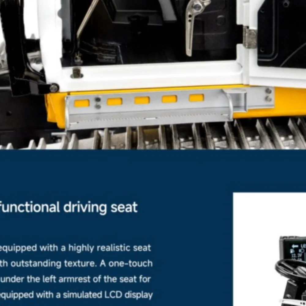 LESU Metal 1/14 Remote Control Hydraulic Excavator 2 Arms LR956 6CH Valve 4MPA Dual Pumps Light RC Digger Construction Vehicle