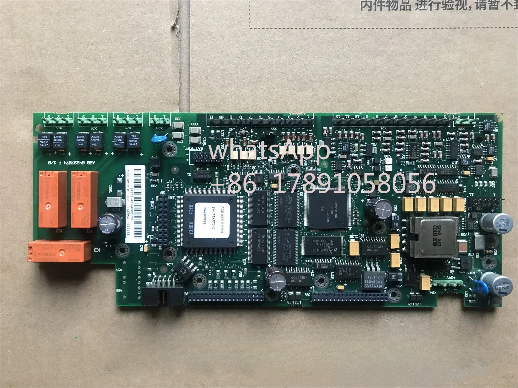 RMIO-01C is an  inverter ACS800 series motherboard, IO board, control board, terminal board, board