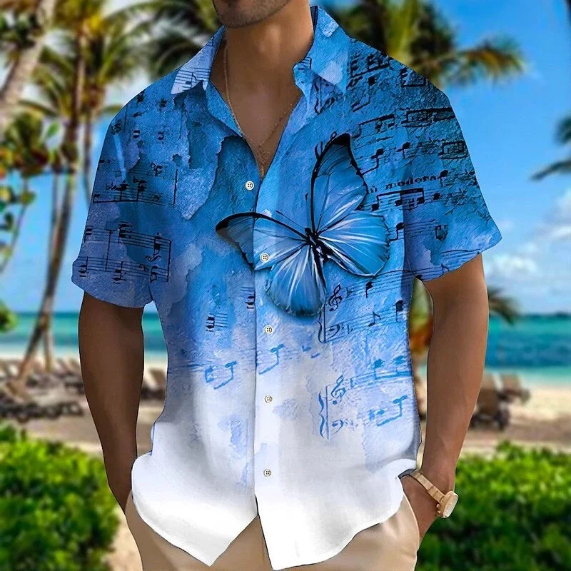 

2024 men's shirt Hawaiian shirt long sleeved vacation outdoor beachwear loose fit casual printed comfortable fabric S-5XL