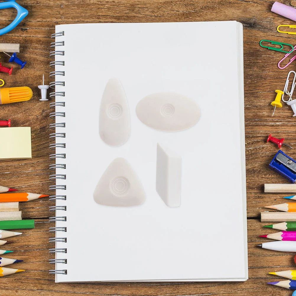 5Pcs White Sketch Drawing Erasers Creative Erasers for School Office Home Portable Artist Writing Eraser