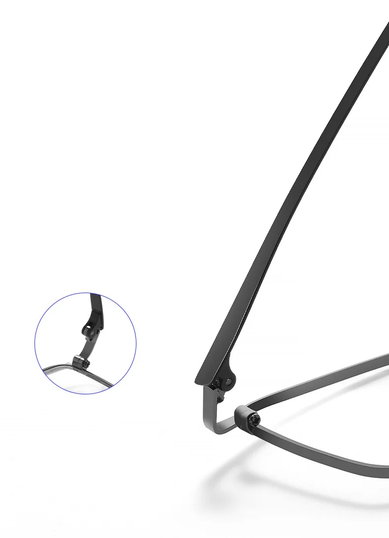 Ultraleichte Business-Brille aus Titanlegierung mit IP-Galvanisierung, Vollrand-Brillengestell für Herren, für Kurzsichtigkeit, Lesebrille, verschreibungspflichtige Brillen – Detail 3