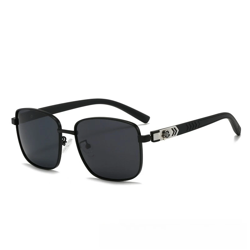 

​​2025 Metal Frame Sunglasses Unisex, Polarized UV400 TAC Lens Retro Square for Driving & Street Fashion Lightweight​​