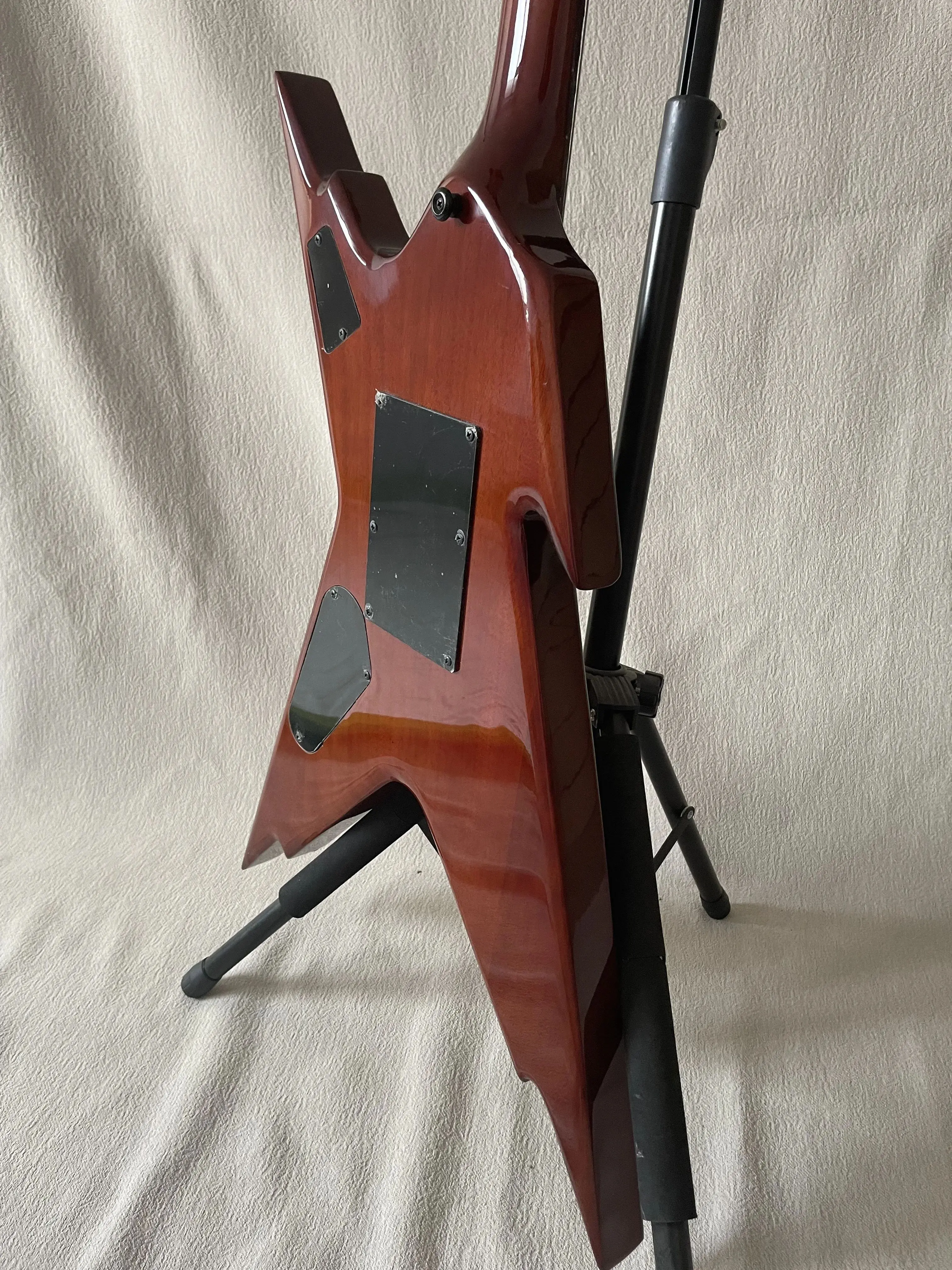 Custom Dean Razorback Dimebag Rebel Guitar Green