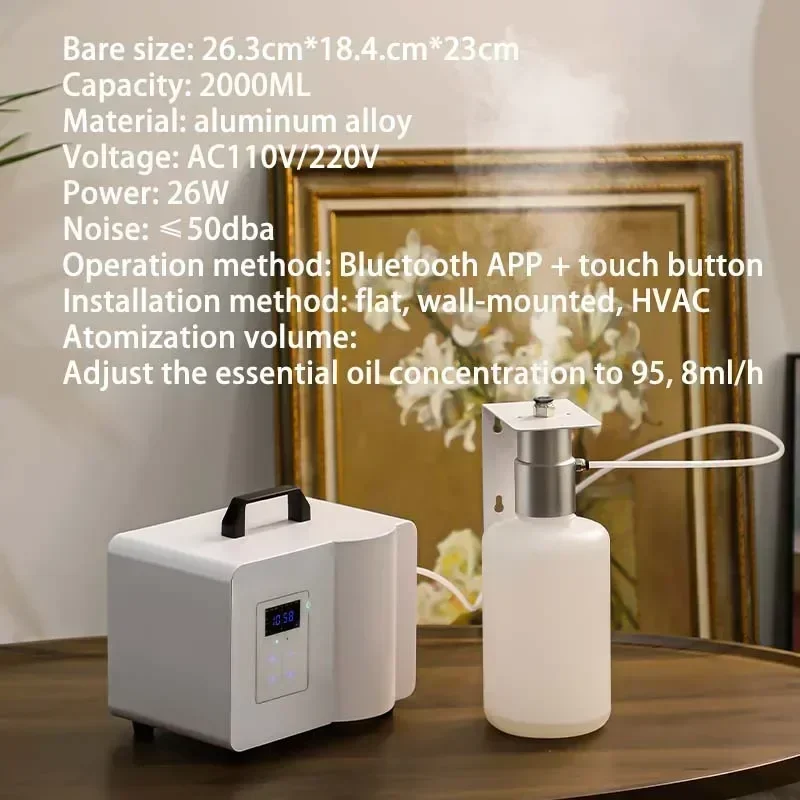 NAMASTE บลูทูธ 10000m3 Aroma Diffuser เครื่องหอมขนาดใหญ่ Home Shop HVAC กลิ่นโรงแรมน้ํามันหอมระเหย Air Freshener