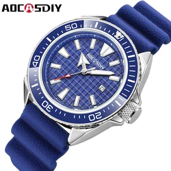 AOCASDIY-Reloj de pulsera de cuarzo para hombre, cronógrafo luminoso, resistente al agua, informal, de lujo, de alta calidad