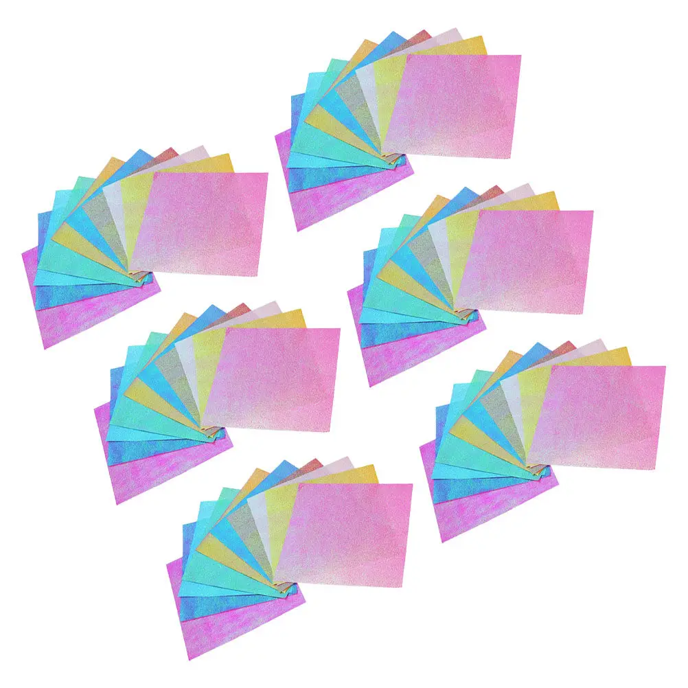 

200 Sheets Pearlescent Origami Paper Shiny Square Mixed Colors Ideal DIY Craft Folding Projects Paper Art for Beginners