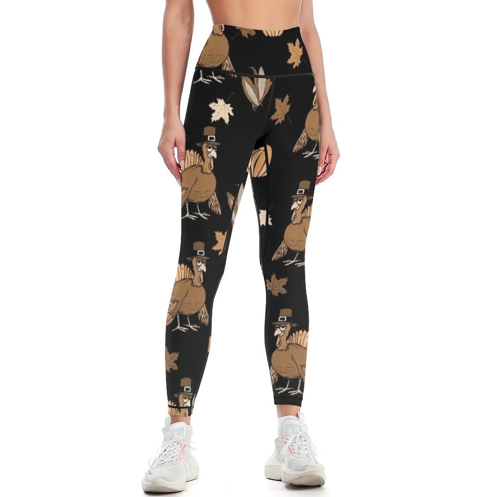 

Thanksgiving Turkey pattern Leggings Women's sports sport set Womens Leggings