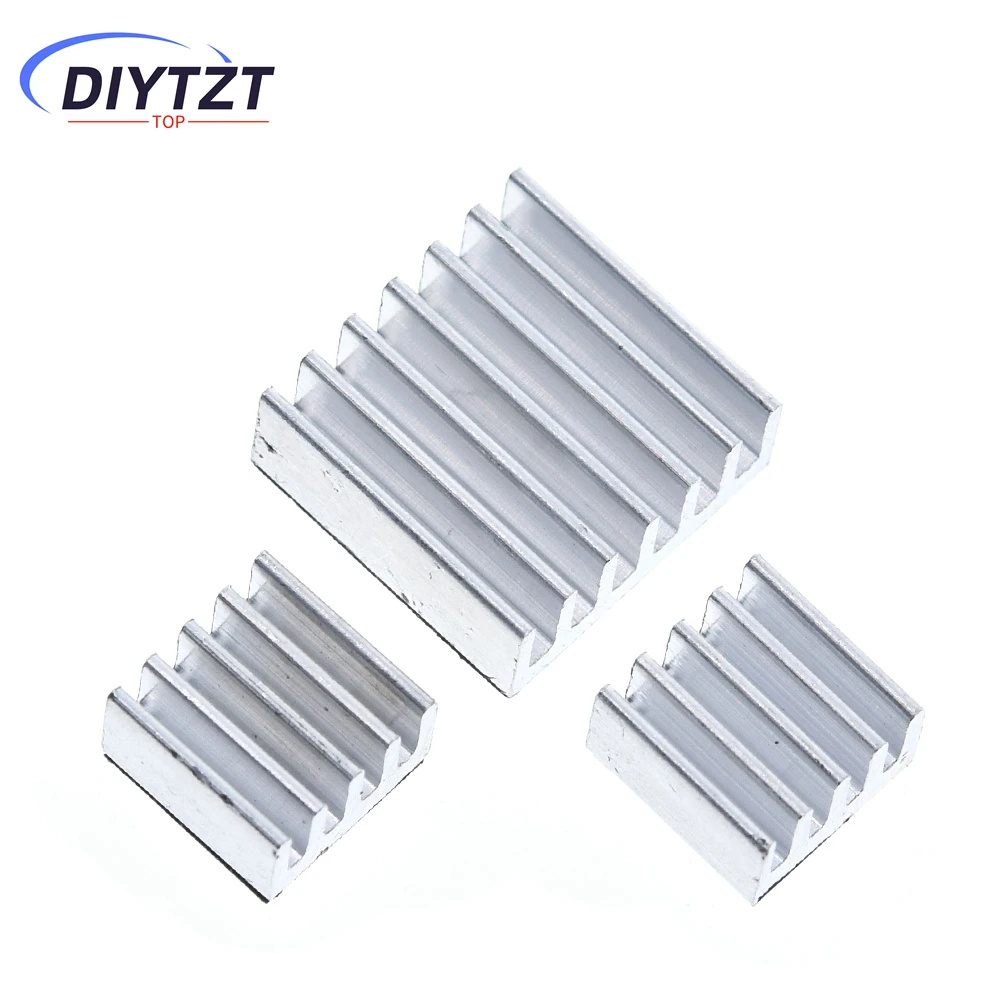 

DIYTZT 3PCS Adhesive Raspberry Pi Heatsink Cooler Pure Aluminum Heat Sink Set Kit Radiator For Cooling Raspberry Pi 2 B